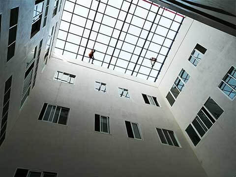 Kerala with structural and aluminium sheet roofing